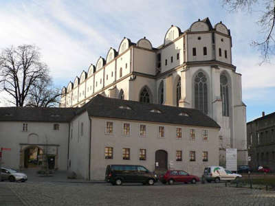 Domplatz in Halle (Saale) mit Dom