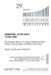 ★ 29. Beesener Orgelstunde
